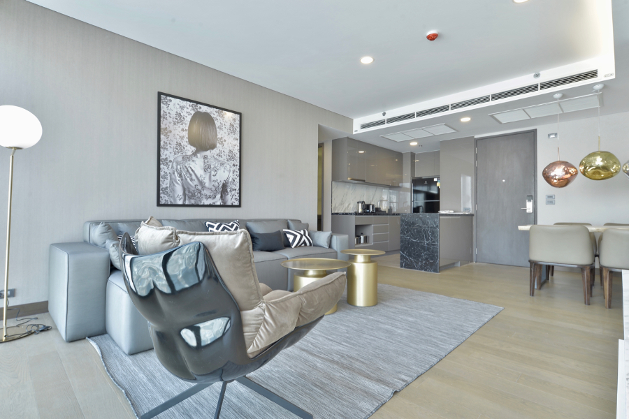 Siamese Exclusive Queen for rent 2 bedrooms..22/F